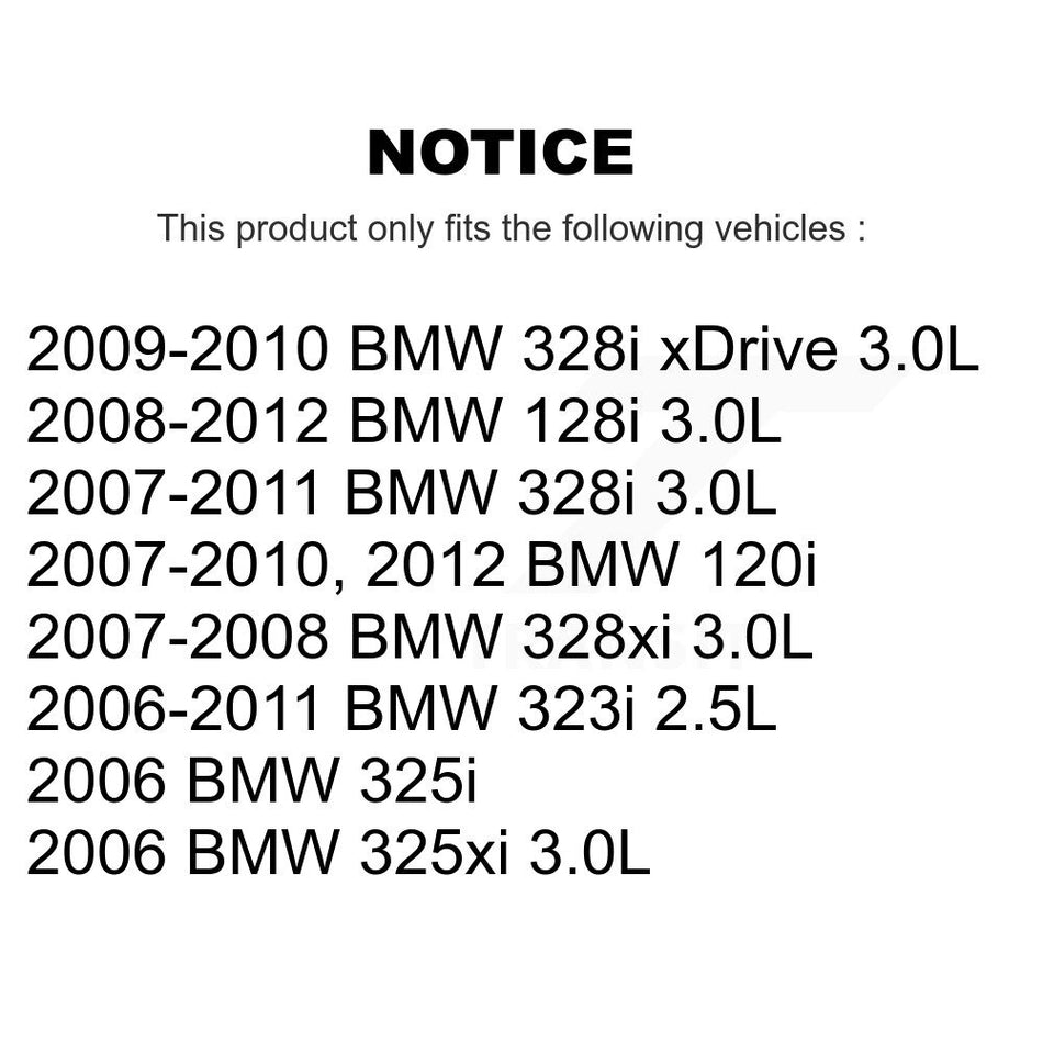 Rear Ceramic Brake Pad And Wear Sensor Kit For BMW 323i 328i 128i xDrive 328xi 325i 325xi KTW-101275