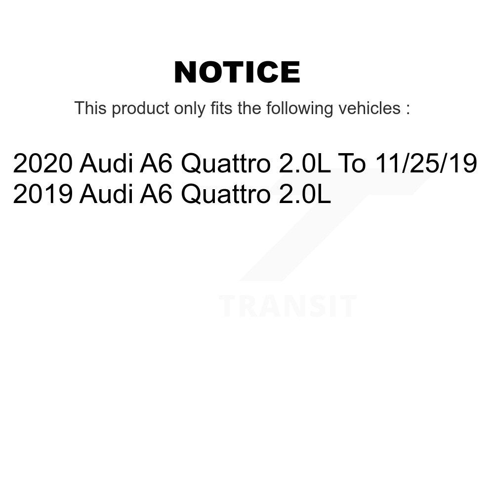 Front Rear Ceramic Disc Brake Pads And Wear Sensors Kit For Audi A6 Quattro 2.0L KTW-101552