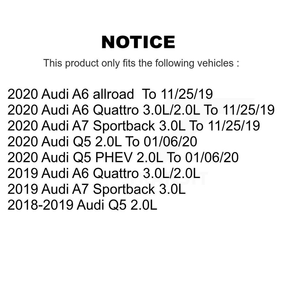 Rear Ceramic Brake Pad & Wear Sensor Kit For Audi Q5 A6 Quattro A7 Sportback PHEV allroad KTW-101591