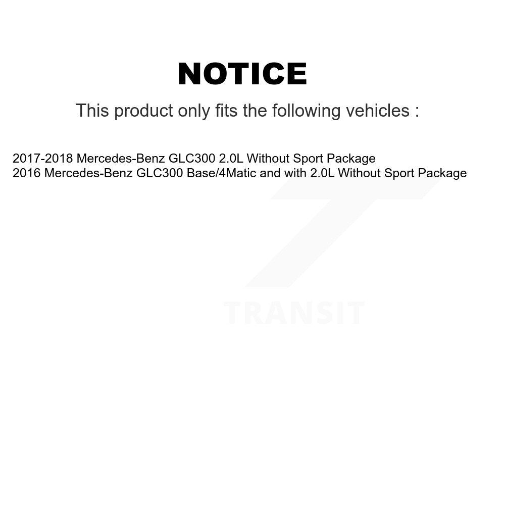 Front Rear Ceramic Disc Brake Pads And Wear Sensors Kit For Mercedes-Benz GLC300 KTW-101634