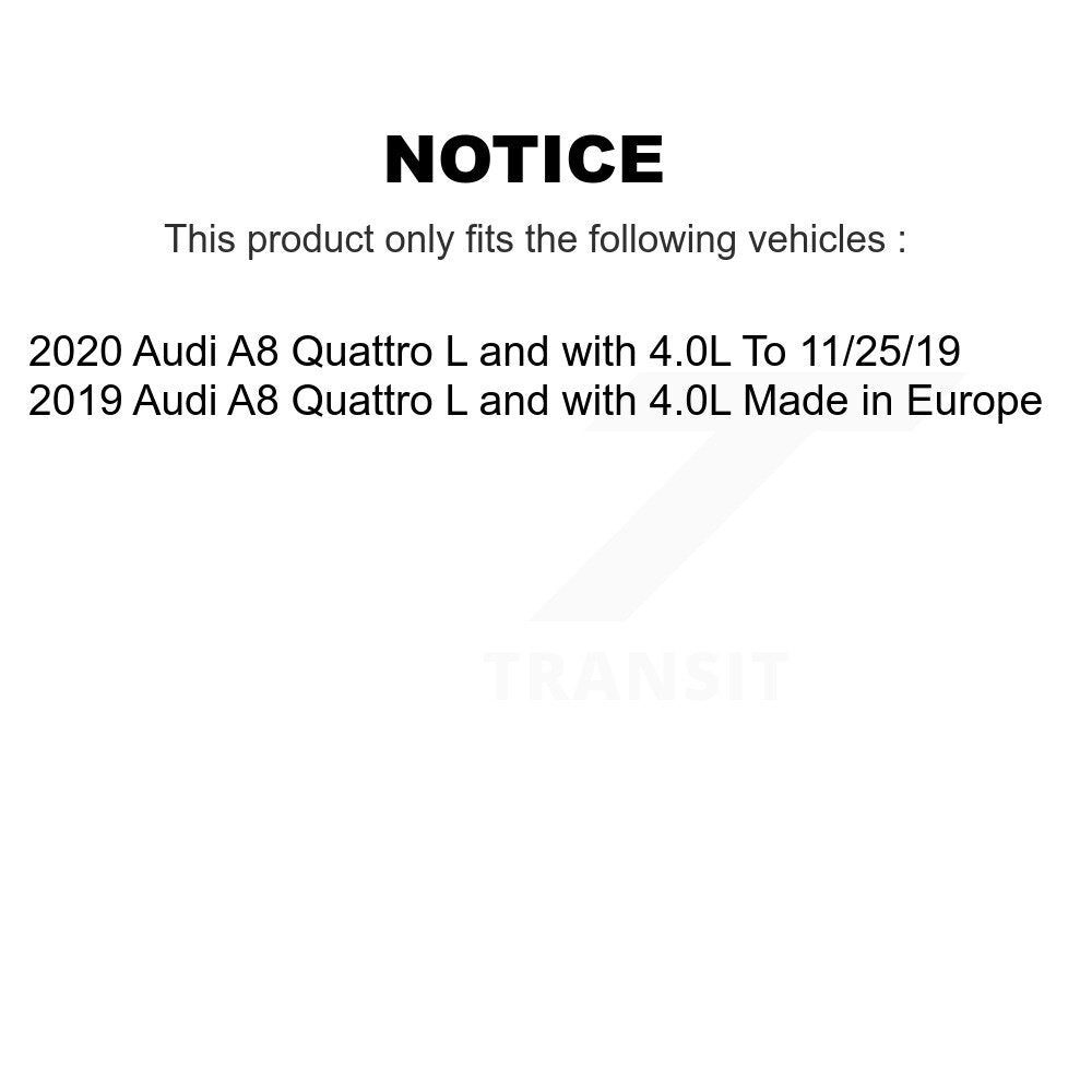 Front Rear Ceramic Disc Brake Pads And Wear Sensors Kit For Audi A8 Quattro L with 4.0L KTW-101671