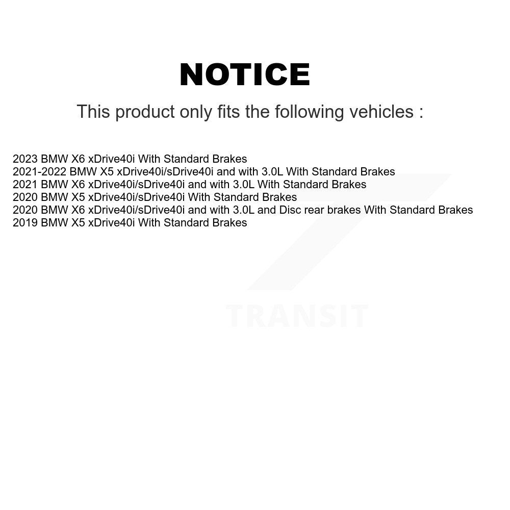 Front Ceramic Disc Brake Pads And Wear Sensors Kit For BMW X5 X6 KTW-101688