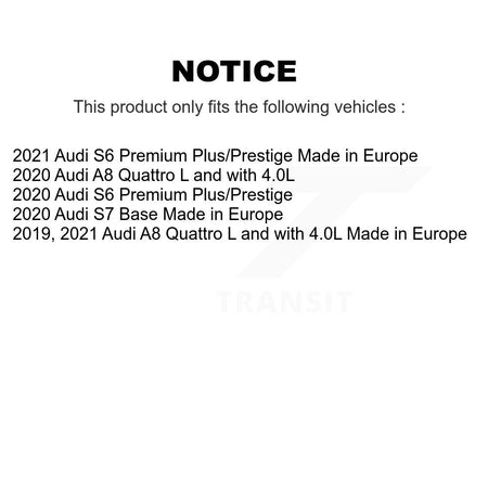 Front Ceramic Disc Brake Pads And Wear Sensors Kit For Audi A8 Quattro S6 S7 KTW-101694