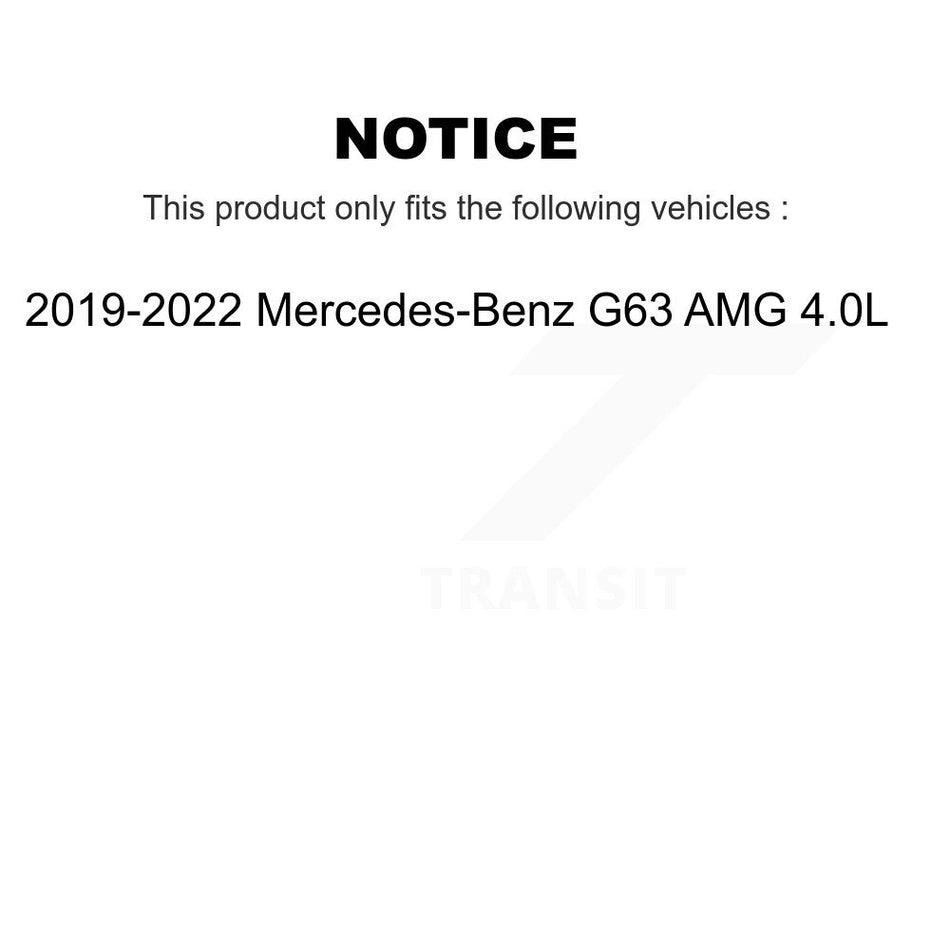 Front Ceramic Disc Brake Pad And Wear Sensor Kit For 2019-2022 Mercedes-Benz G63 AMG 4.0L KTW-101718