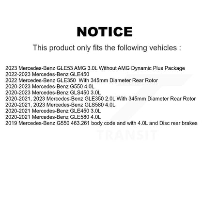 Rear Ceramic Brake Pad Wear Sensor Kit For Mercedes-Benz GLE450 GLE350 GLS450 G550 GLS580 KTW-101732