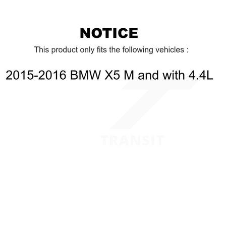 Front Rear Ceramic Disc Brake Pads And Wear Sensors Kit For 2015-2016 BMW X5 M with 4.4L KTW-101752
