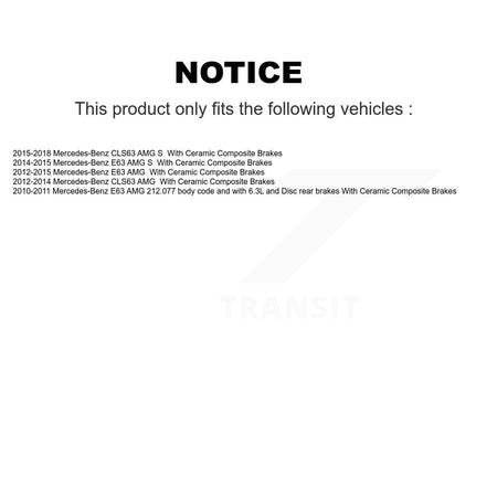 Front Rear Ceramic Disc Brake Pad Wear Sensor Kit (7Pc) For Mercedes-Benz E63 AMG S CLS63 KTW-101824