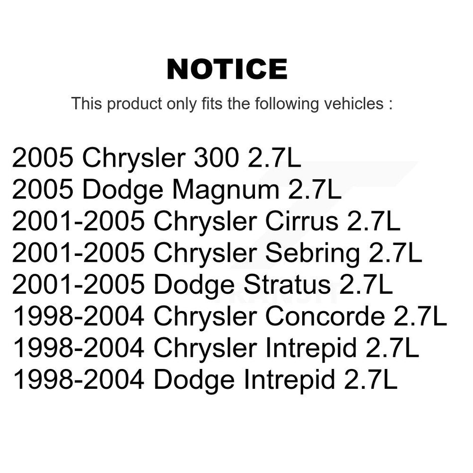 Ignition Coil MPS-MF199 For Chrysler Dodge Sebring Stratus 300 Intrepid Magnum Concorde Cirrus 2.7L
