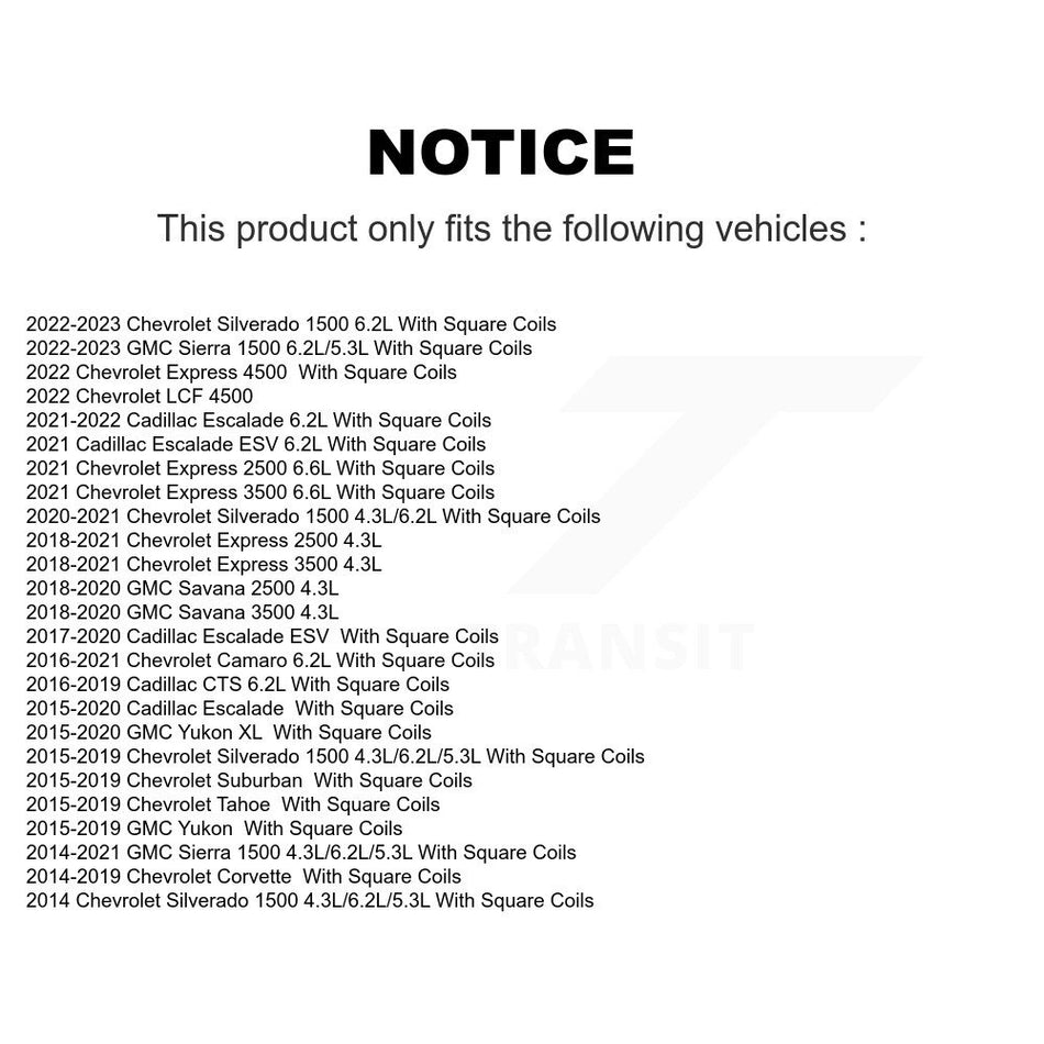 Ignition Coil MPS-MF743 For Chevrolet GMC Silverado 1500 Sierra Cadillac Tahoe Camaro Corvette Yukon