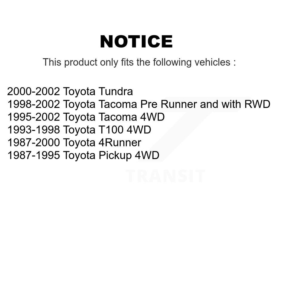 Rear Drum Brake Shoe NB-589B For Toyota Tacoma 4Runner Pickup Tundra T100