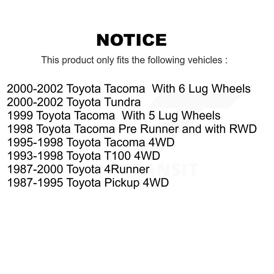 Rear Drum Brake Shoe NB-589B For Toyota 4Runner Tacoma Pickup Tundra T100