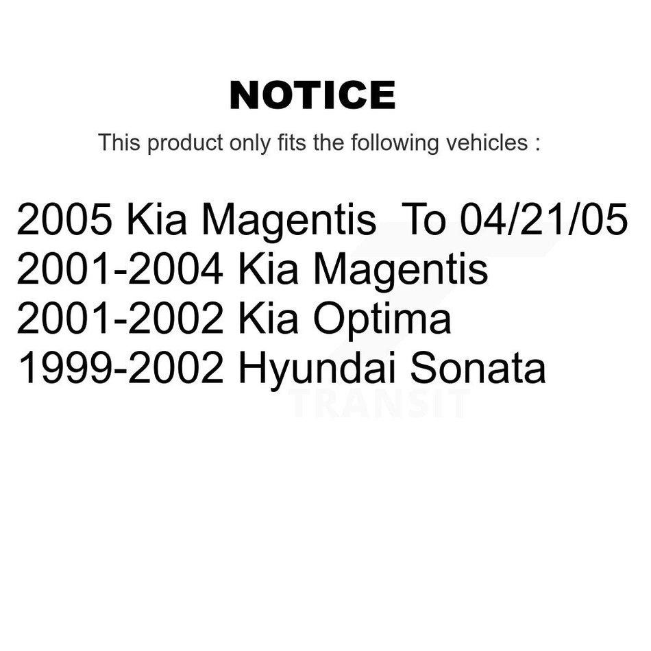 Rear Drum Brake Shoe NB-746B For Hyundai Sonata Kia Optima Magentis