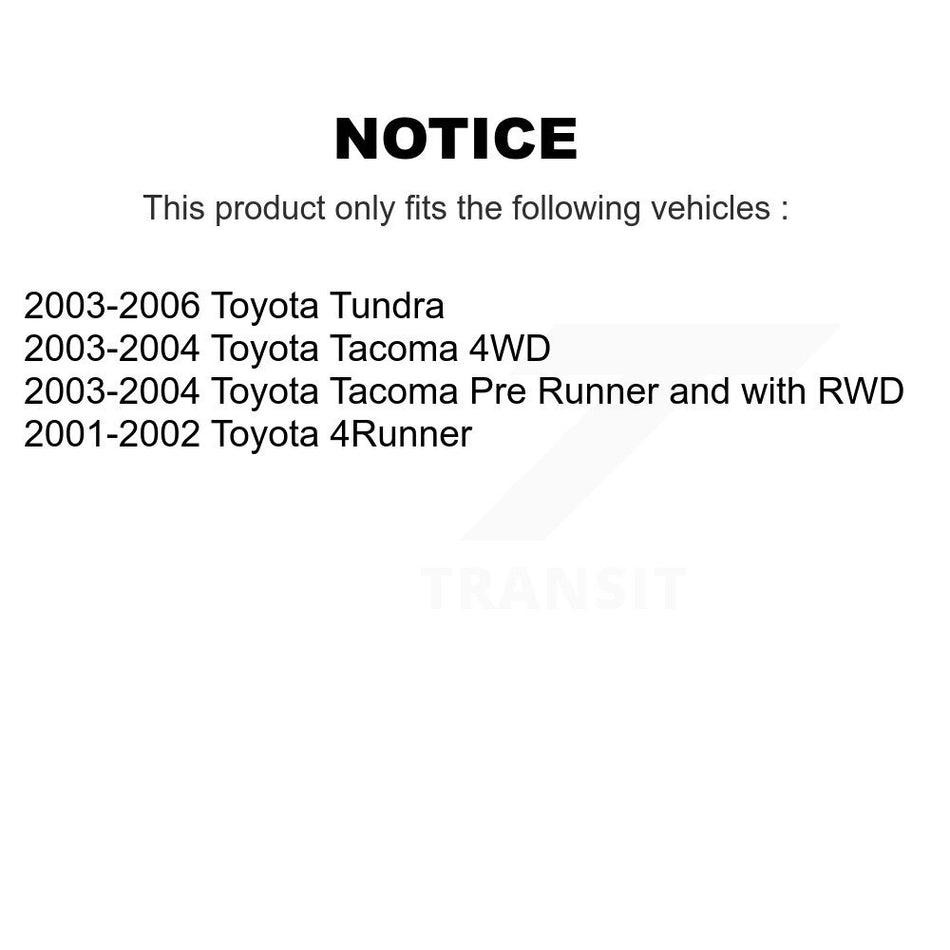 Rear Drum Brake Shoe NB-764B For Toyota Tundra Tacoma 4Runner