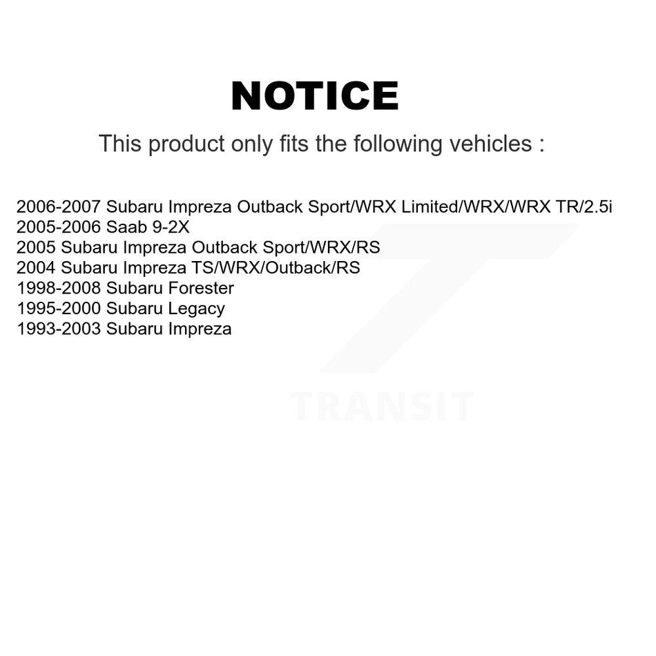 Rear Parking Brake Shoe NB-794B For Subaru Impreza Forester Legacy Saab 9-2X