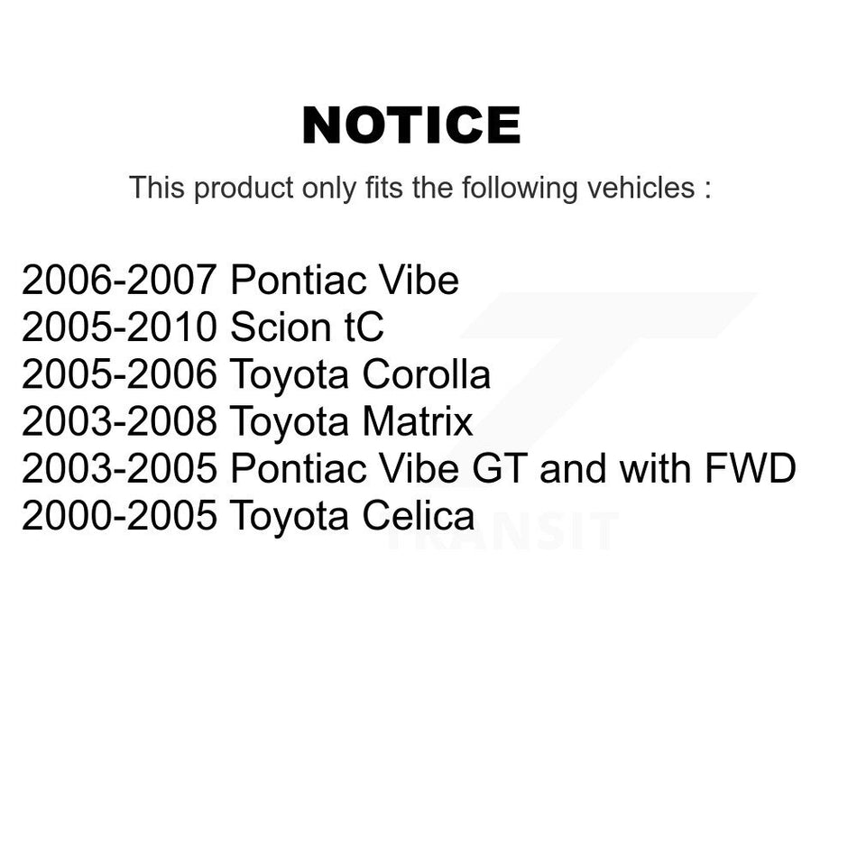 Rear Parking Brake Shoe NB-796B For Toyota Matrix Corolla Pontiac Vibe Celica Scion tC
