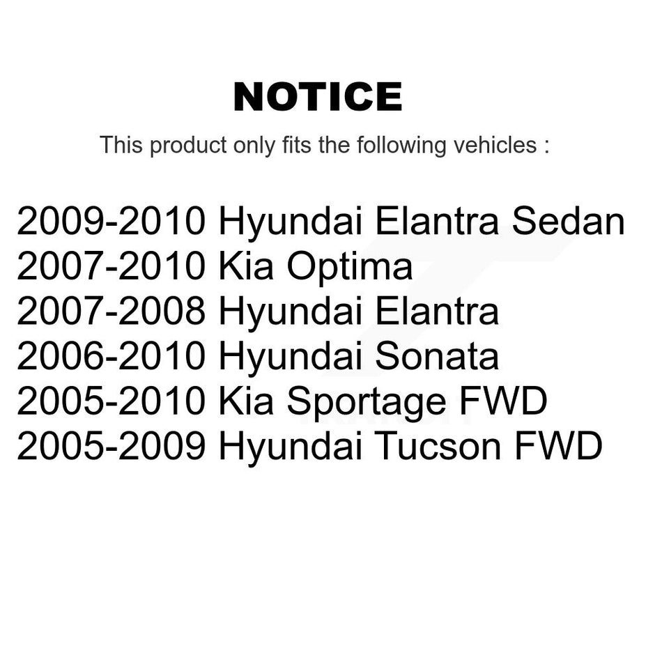 Rear Parking Brake Shoe NB-845B For Hyundai Elantra Sonata Tucson Kia Sportage Optima