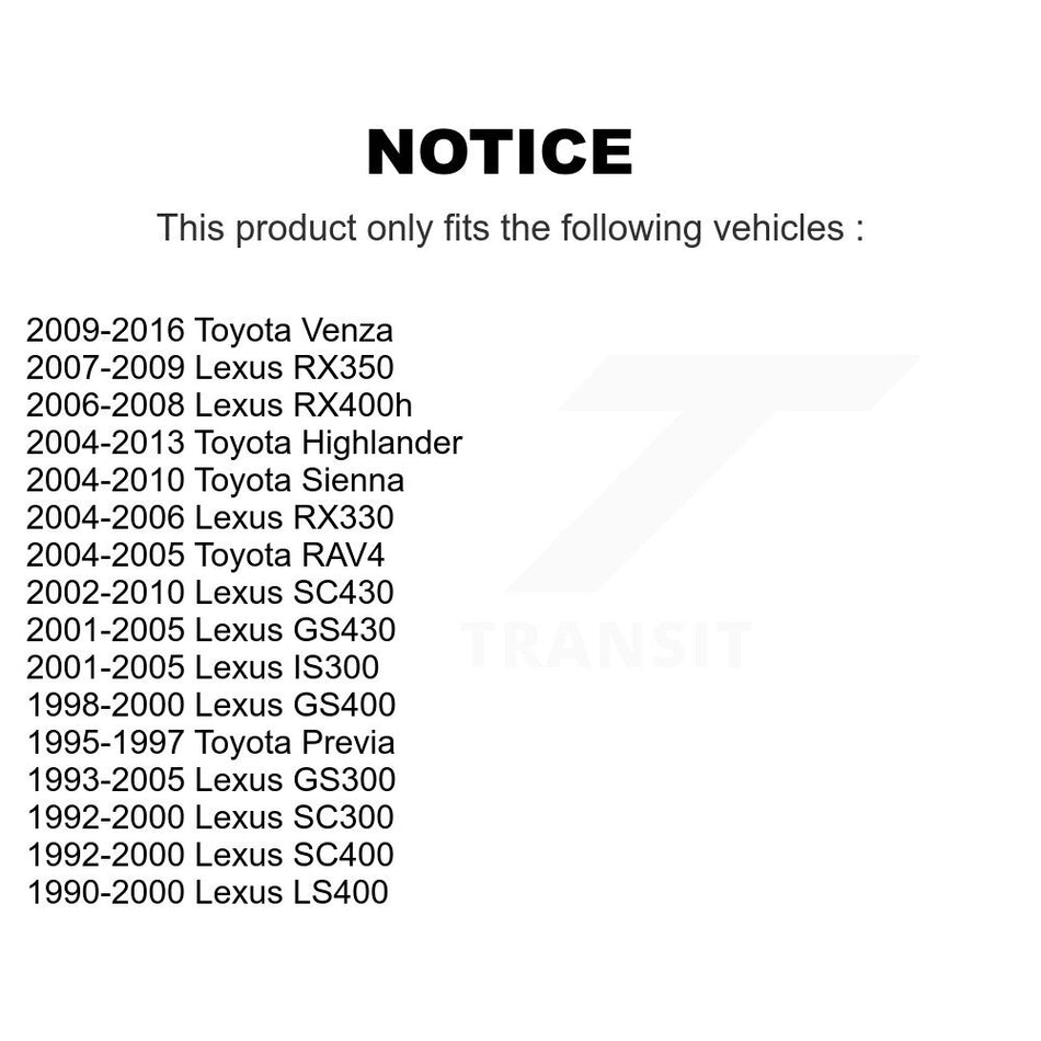 Rear Parking Brake Shoe NB-846B For Toyota Venza Sienna Highlander Lexus RX350 RX330 RAV4 RX400h