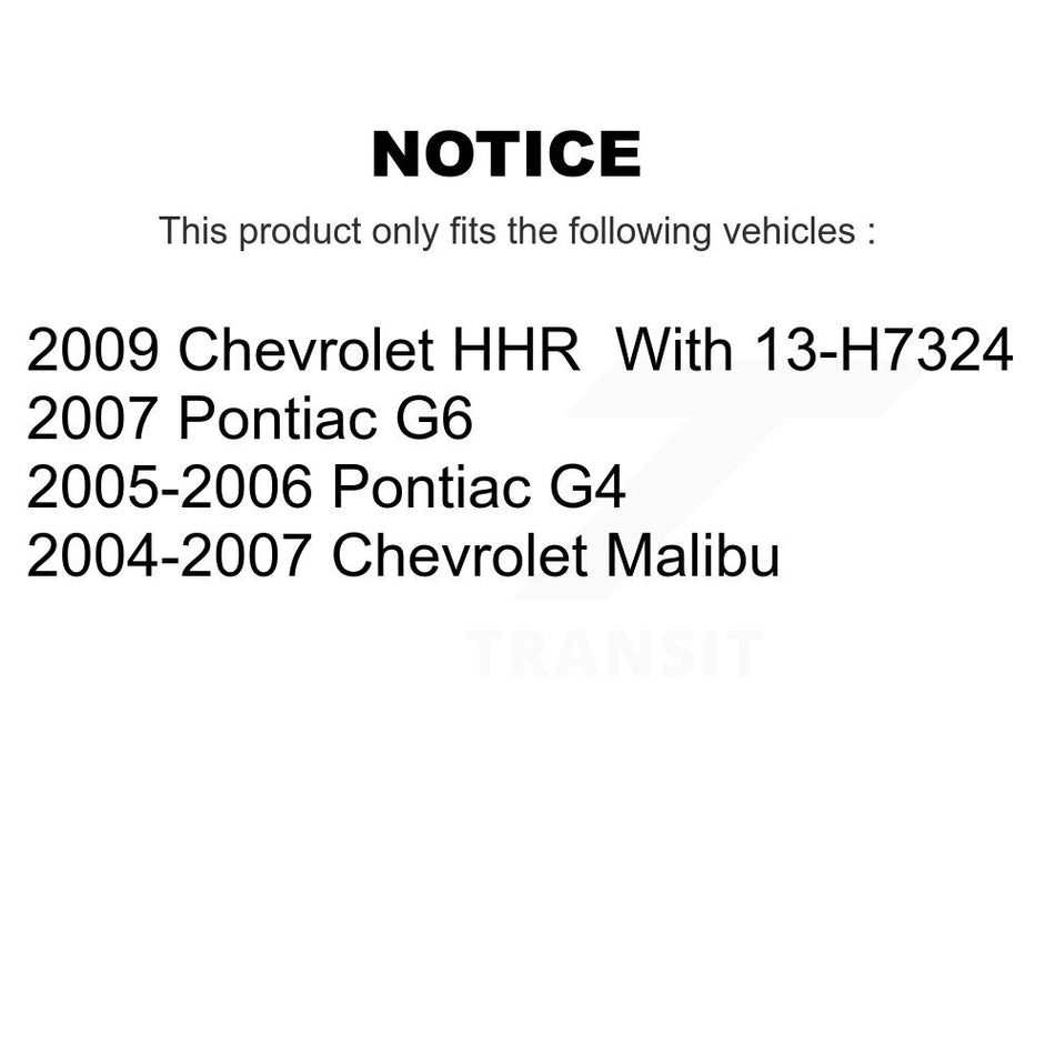 Rear Drum Brake Shoe NB-860B For Chevrolet Malibu Pontiac G6 HHR G4