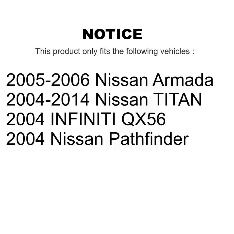 Rear Parking Brake Shoe NB-868B For Nissan TITAN Pathfinder Armada INFINITI QX56