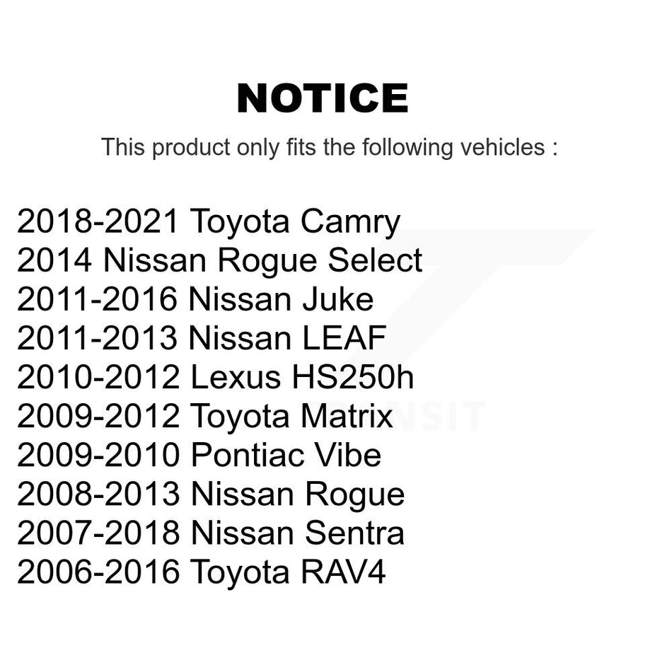 Rear Parking Brake Shoe NB-916B For Toyota Nissan RAV4 Sentra Camry Rogue Juke Matrix Pontiac Vibe Select LEAF Lexus HS250h