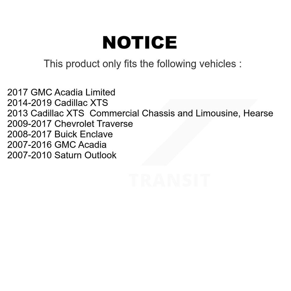Rear Parking Brake Shoe NB-933B For GMC Acadia Buick Enclave Chevrolet Traverse Cadillac XTS Saturn