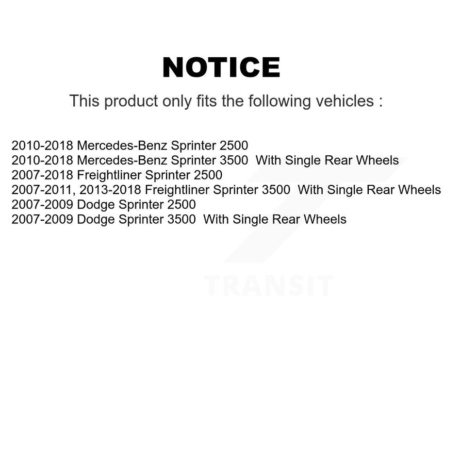 Rear Semi-Metallic Disc Brake Pads NWF-ASD1317 For Mercedes-Benz Sprinter 2500 3500 Dodge