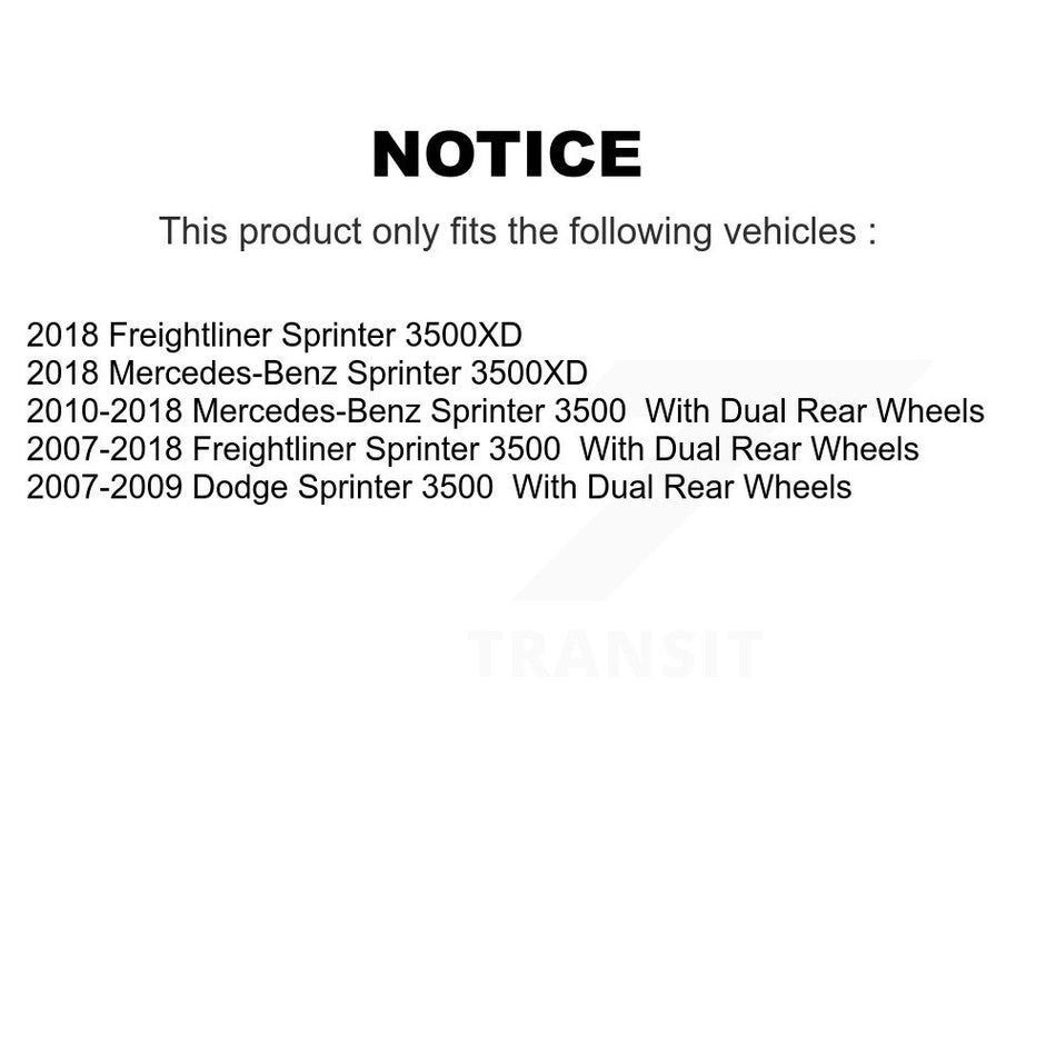 Rear Semi-Metallic Disc Brake Pads NWF-ASD1318 For Sprinter 3500 Mercedes-Benz Dodge Freightliner