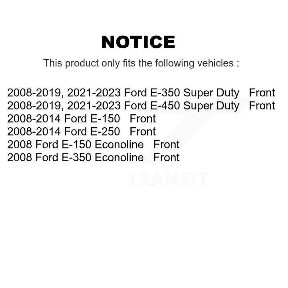 Front Semi-Metallic Disc Brake Pads NWF-ASD1328 For Ford E-350 Super Duty E-250 E-150 E-450 Econoline