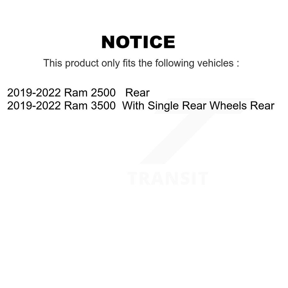 Rear Semi-Metallic Disc Brake Pads NWF-ASD2225 For 2019-2022 Ram 2500 3500