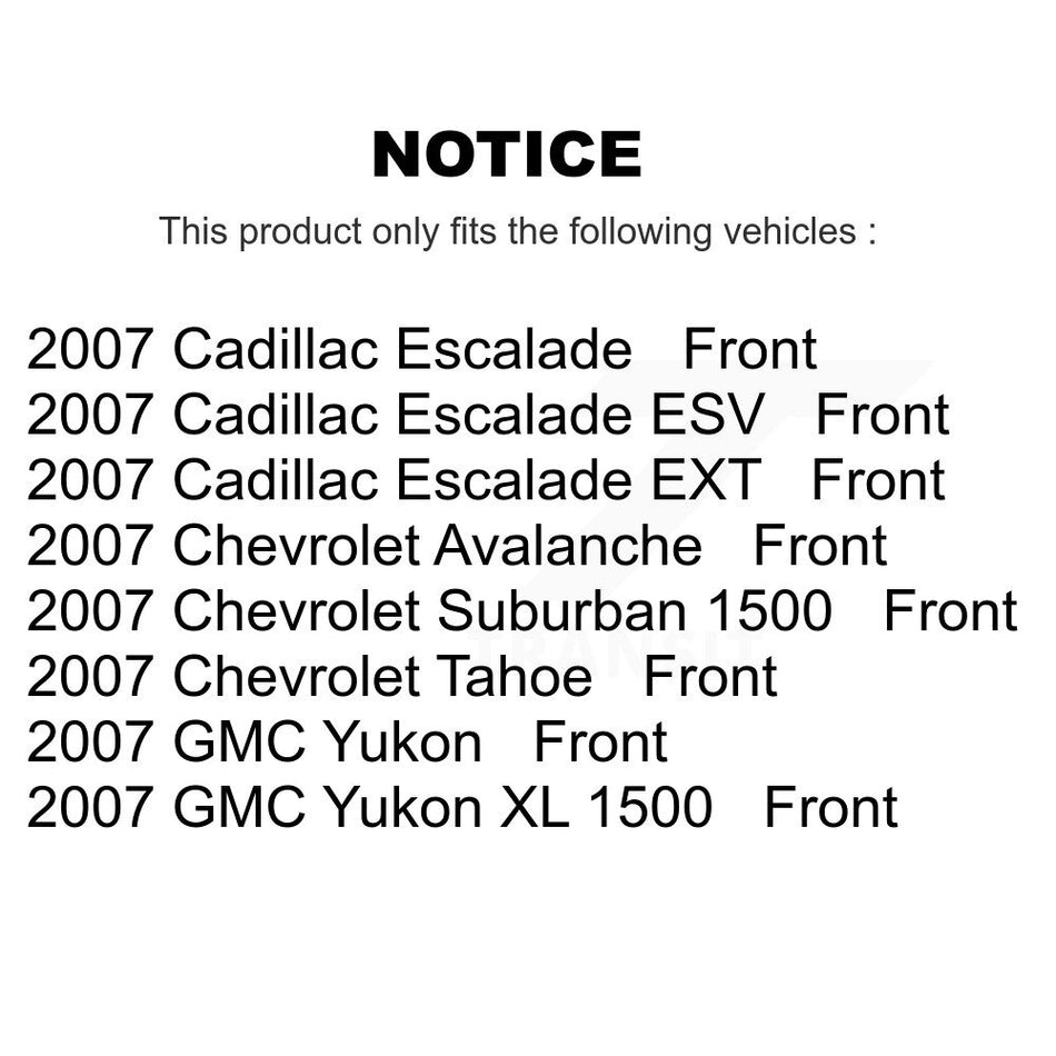 Front Ceramic Disc Brake Pads NWF-PRC1092 For 2007 Chevrolet Tahoe GMC Suburban 1500 Yukon Cadillac Avalanche XL Escalade ESV EXT