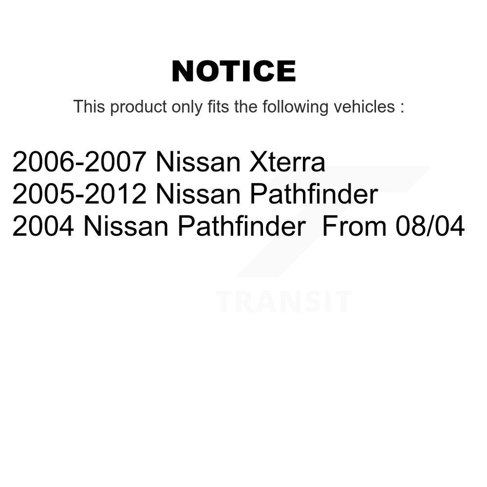 Rear Ceramic Disc Brake Pads NWF-PRC1101 For Nissan Pathfinder Xterra