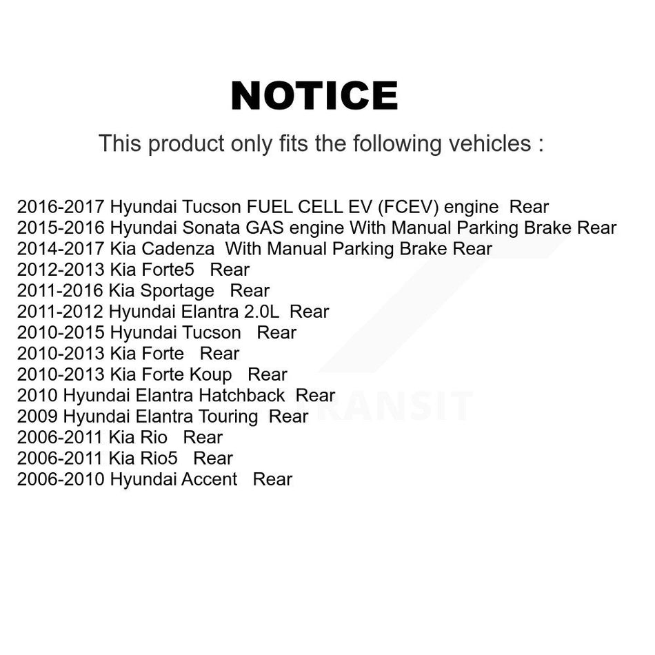 Rear Ceramic Disc Brake Pads NWF-PRC1157 For Hyundai Kia Tucson Sonata Elantra Sportage Forte Accent Rio Cadenza Koup Rio5 Forte5