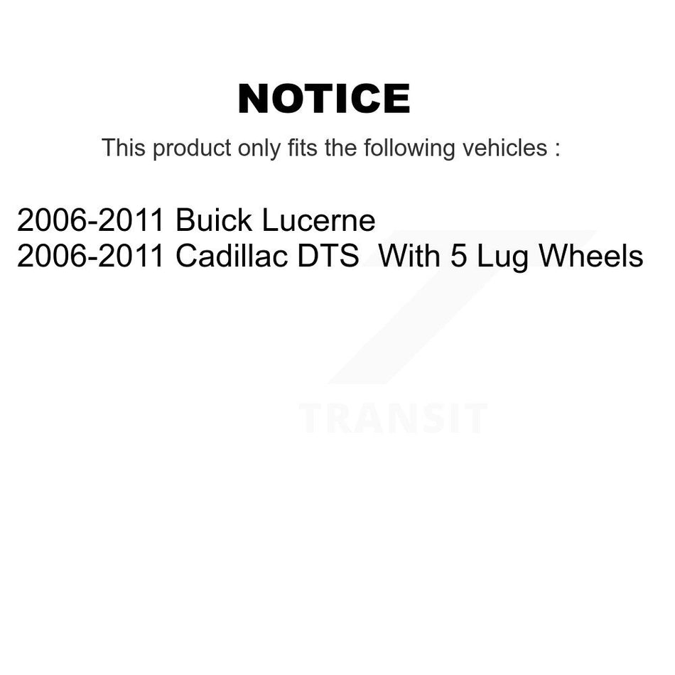 Rear Ceramic Disc Brake Pads NWF-PRC1172 For 2006-2011 Buick Lucerne Cadillac DTS
