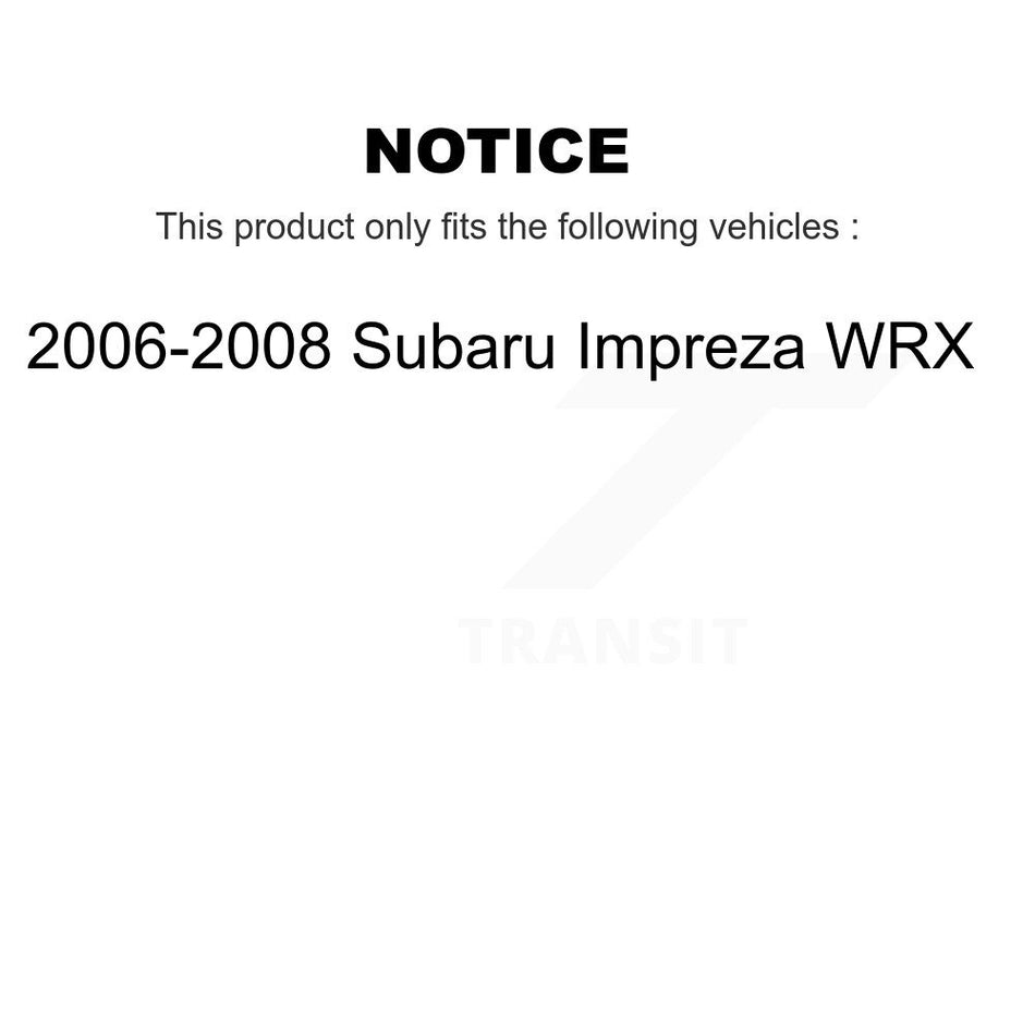 Front Ceramic Disc Brake Pads NWF-PRC1182 For 2006-2008 Subaru Impreza WRX