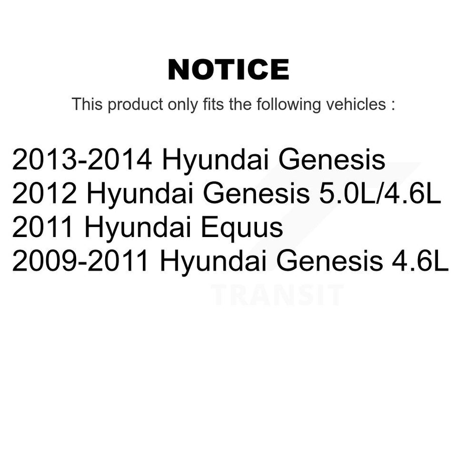 Front Ceramic Disc Brake Pads NWF-PRC1396 For Hyundai Genesis Equus