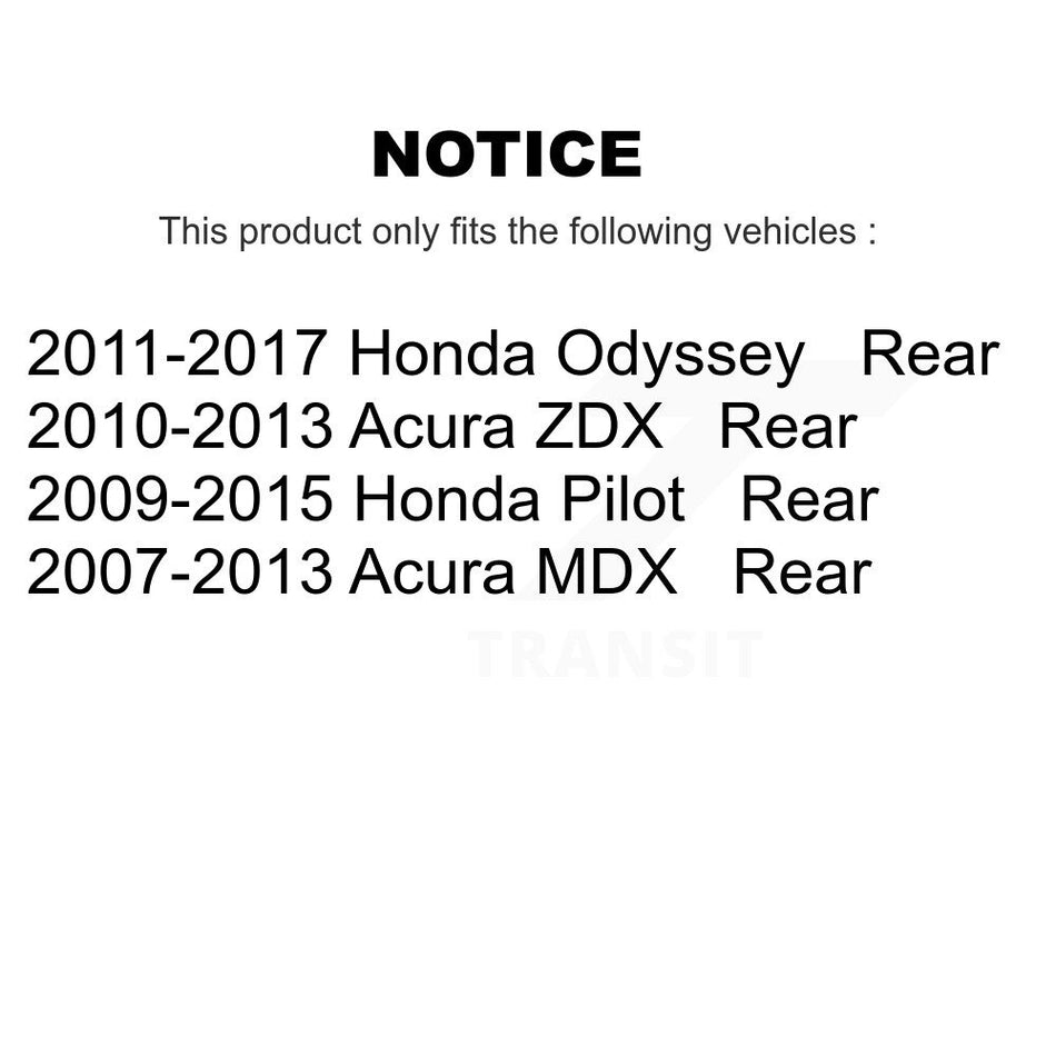 Rear Ceramic Disc Brake Pads NWF-PRC1585 For Honda Odyssey Pilot Acura MDX ZDX