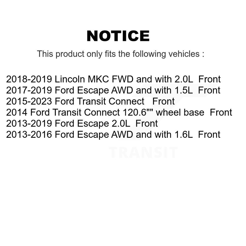 Front Ceramic Disc Brake Pads NWF-PRC1645 For Ford Escape Transit Connect Lincoln MKC