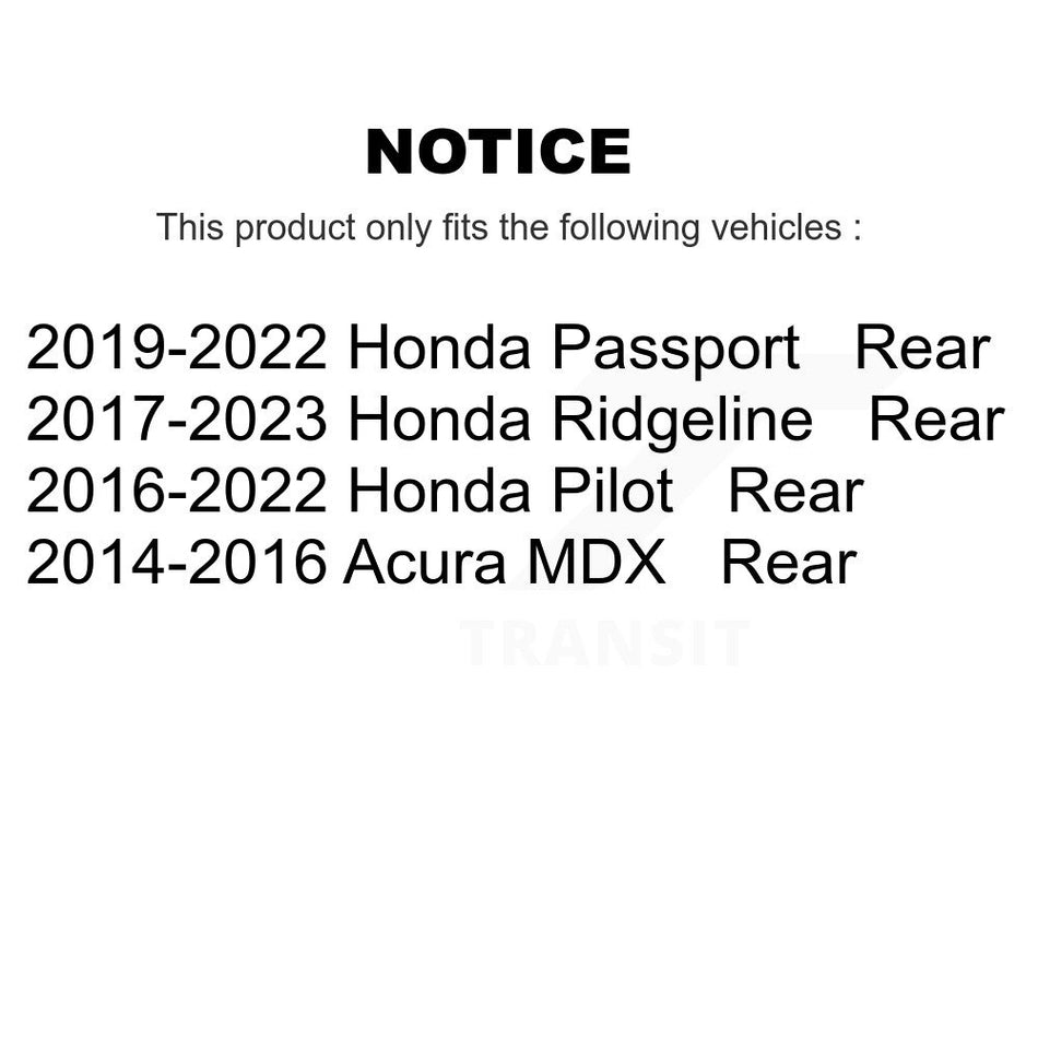 Rear Ceramic Disc Brake Pads NWF-PRC1724 For Honda Pilot Acura MDX Ridgeline Passport