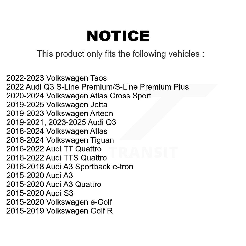 Rear Ceramic Disc Brake Pads NWF-PRC1761 For Volkswagen Tiguan Jetta Atlas Audi Q3 Taos Cross Sport