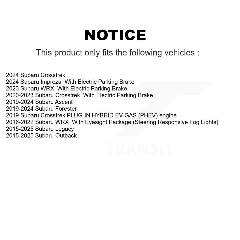 Rear Ceramic Disc Brake Pads NWF-PRC1808 For Subaru Crosstrek Outback Forester WRX Ascent Legacy