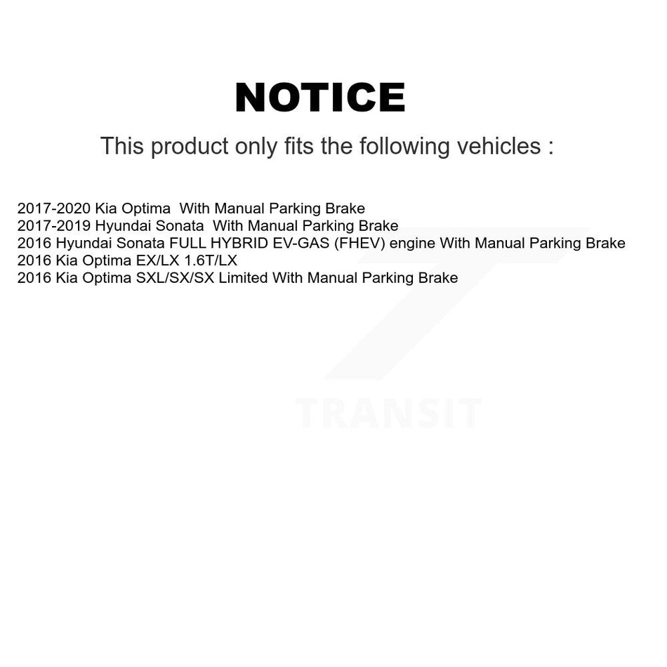 Rear Ceramic Disc Brake Pads NWF-PRC1829 For Hyundai Sonata Kia Optima