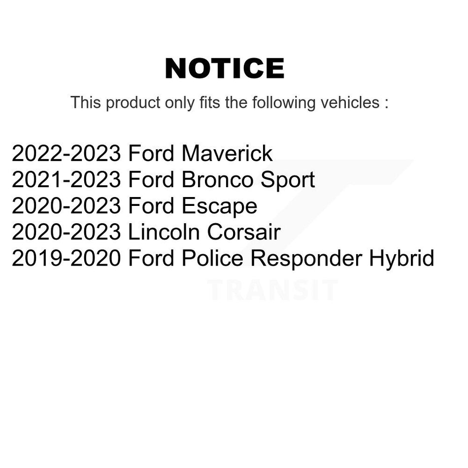 Rear Ceramic Disc Brake Pads NWF-PRC1833 For Ford Escape Bronco Sport Maverick Lincoln Corsair