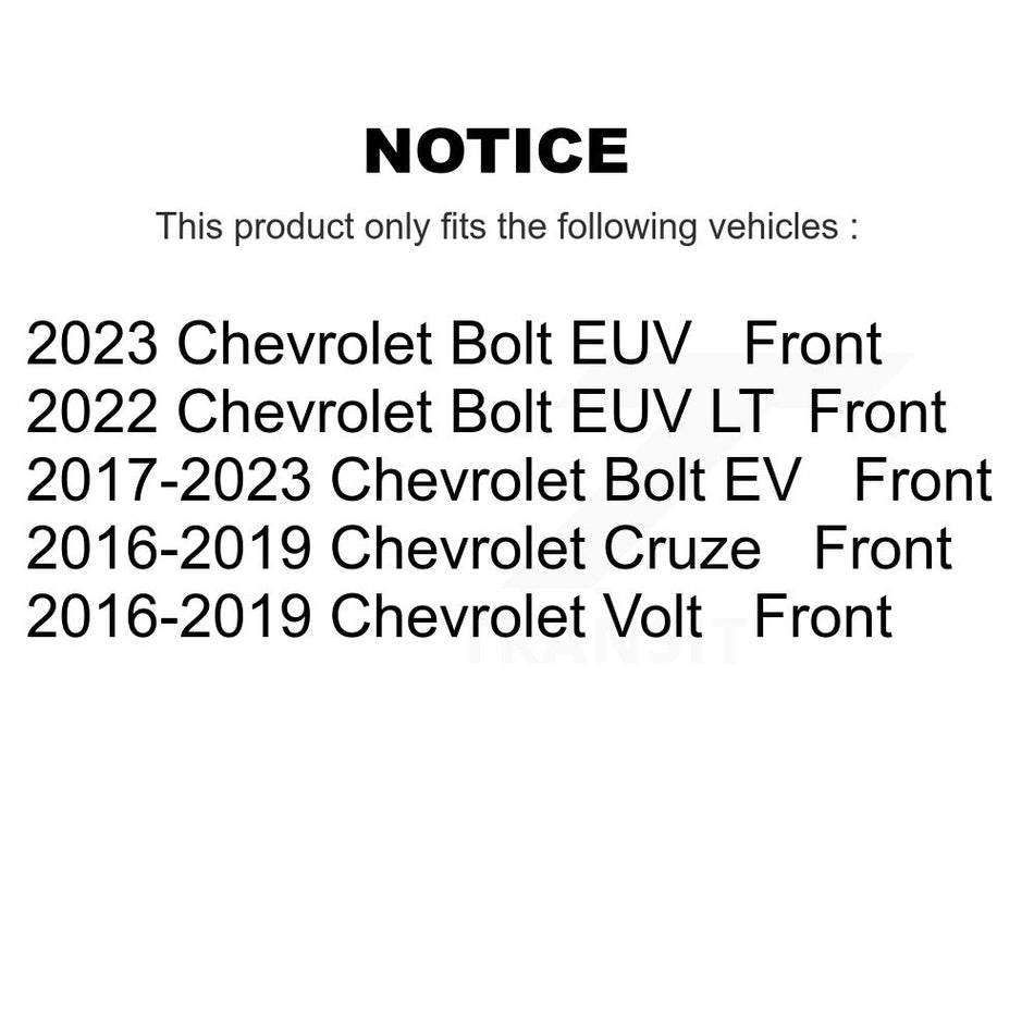 Front Ceramic Disc Brake Pads NWF-PRC1844 For Chevrolet Cruze Volt Bolt EV EUV