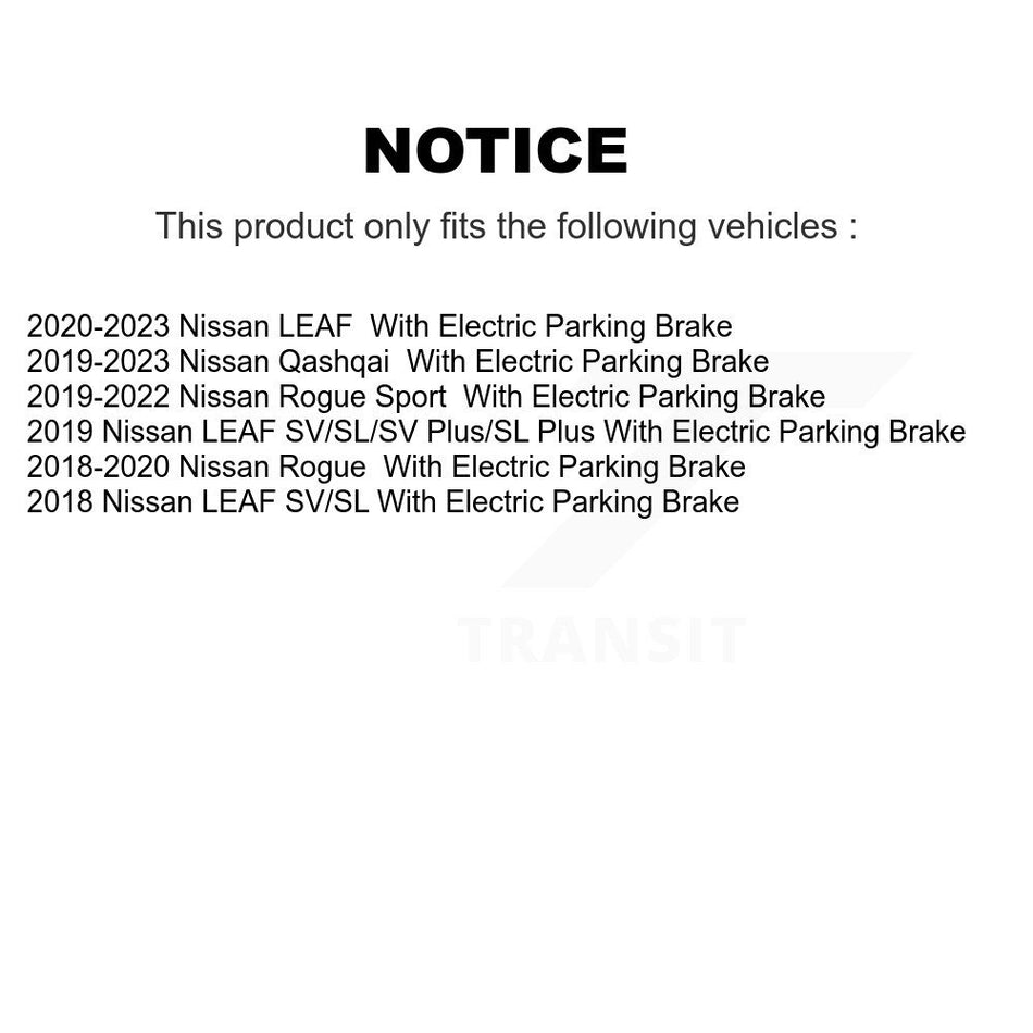 Rear Ceramic Disc Brake Pads NWF-PRC1965 For Nissan Rogue Sport Qashqai LEAF