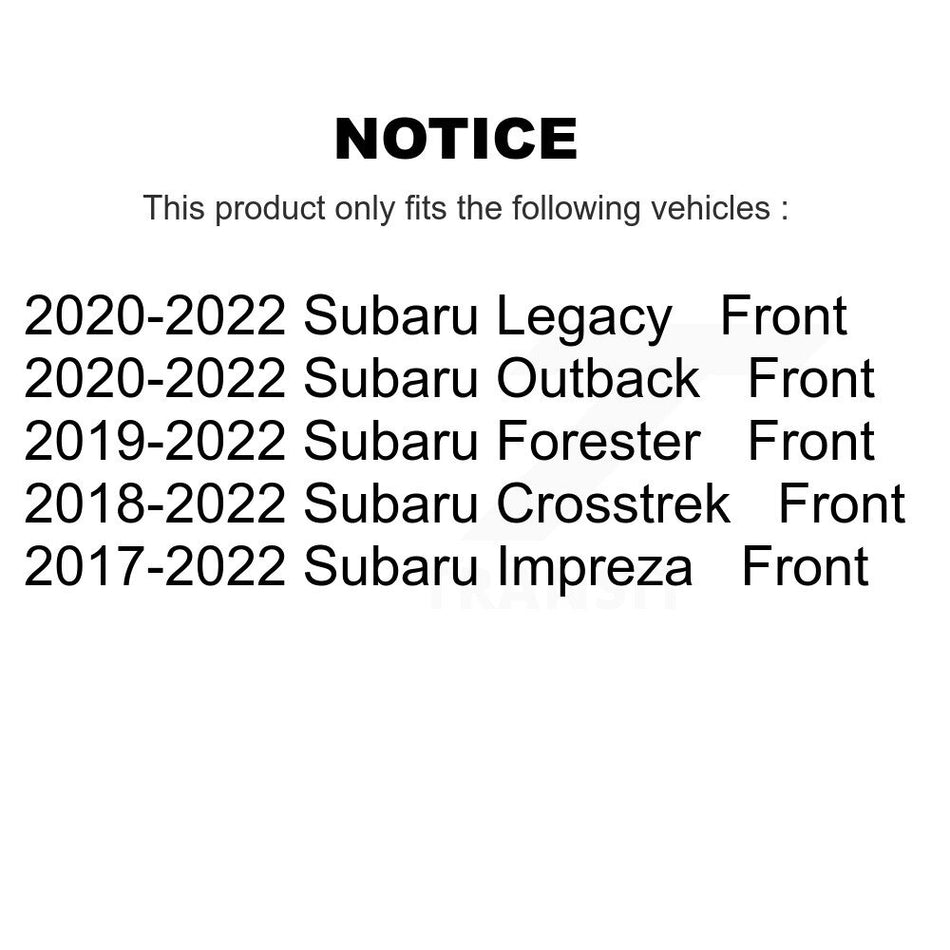 Front Ceramic Disc Brake Pads NWF-PRC2045 For Subaru Crosstrek Impreza Forester Outback Legacy