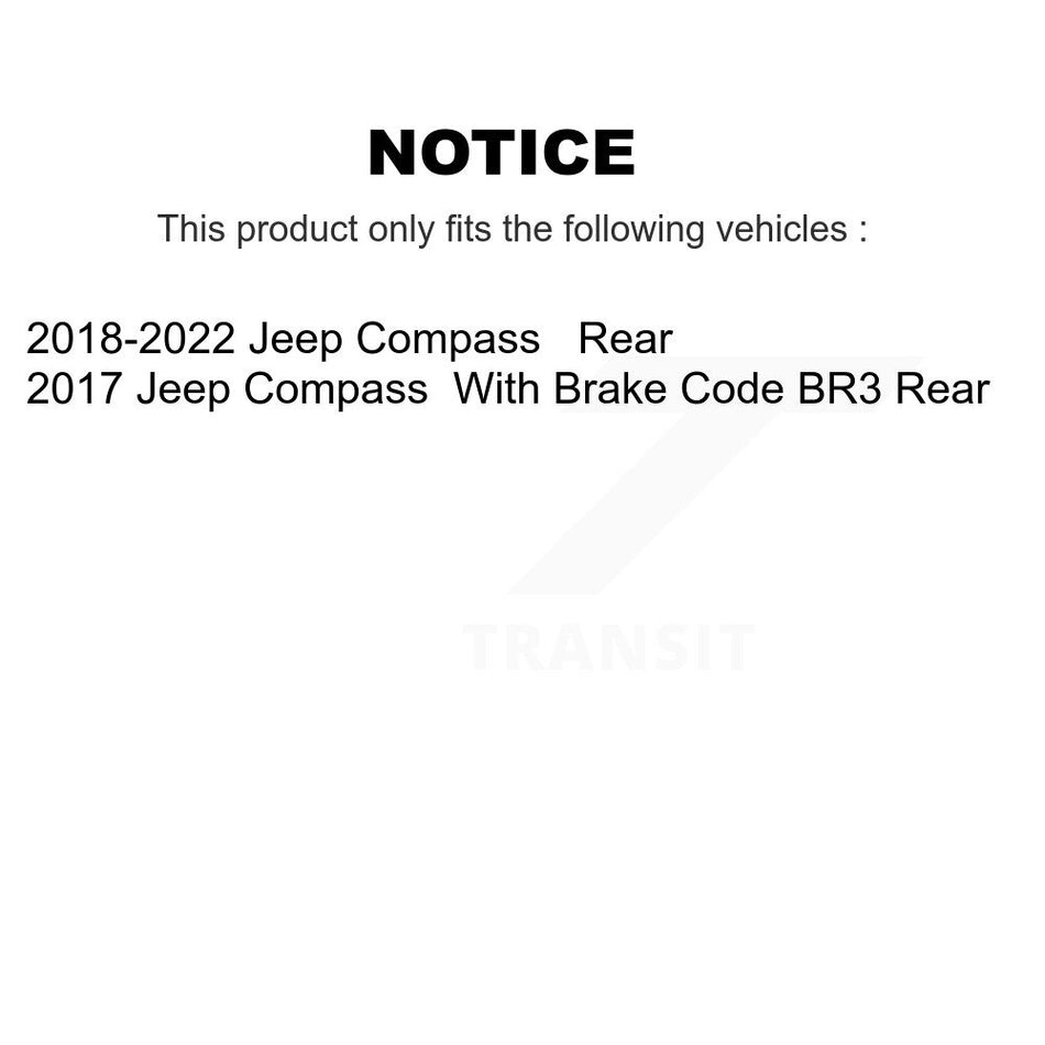 Rear Ceramic Disc Brake Pads NWF-PRC2081 For Jeep Compass