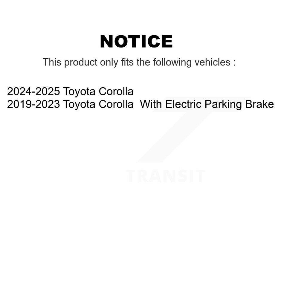 Rear Ceramic Disc Brake Pads NWF-PRC2183 For Toyota Corolla