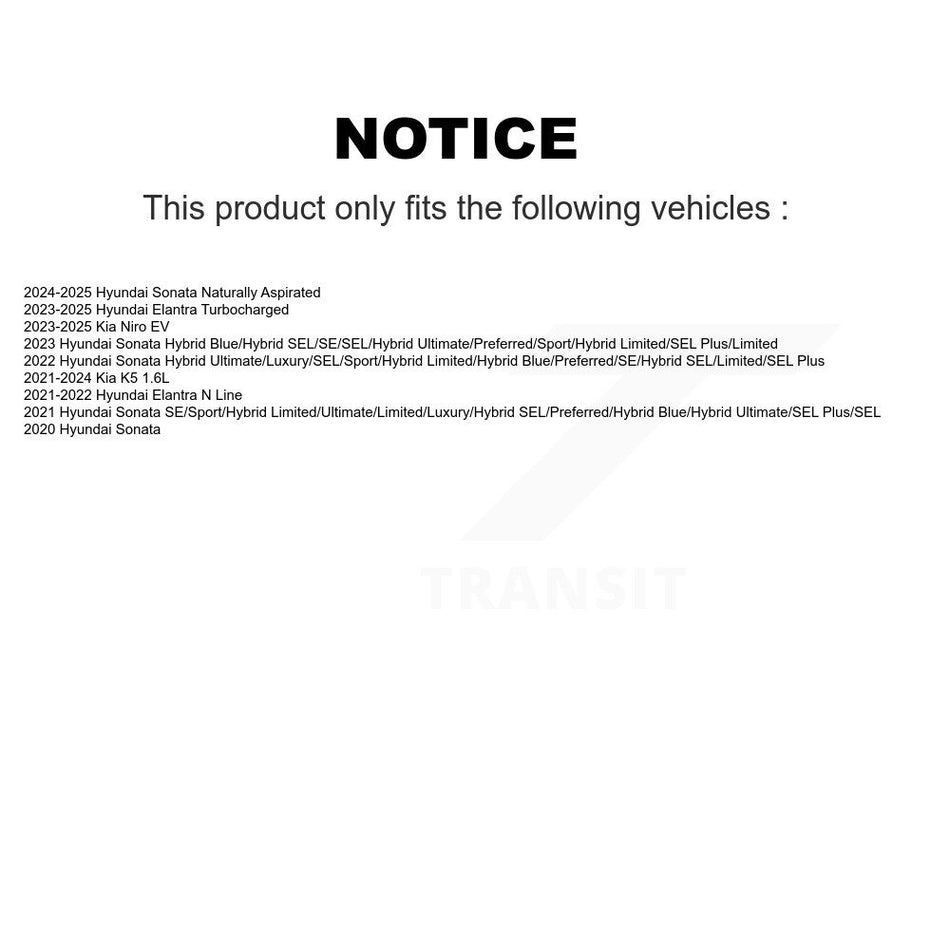 Front Ceramic Disc Brake Pads NWF-PRC2302 For Hyundai Elantra Sonata Kia Niro EV K5