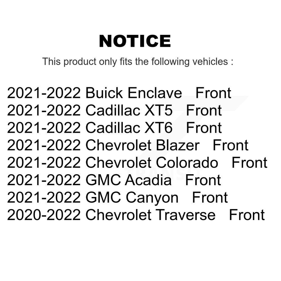 Front Ceramic Disc Brake Pads NWF-PRC2371 For Chevrolet Traverse GMC Buick Cadillac XT5 XT6 Blazer Acadia Canyon Enclave Colorado