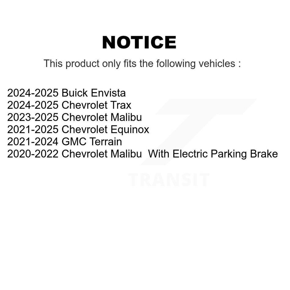 Rear Ceramic Disc Brake Pads NWF-PRC2374 For Chevrolet Equinox GMC Terrain Trax Malibu Buick Envista